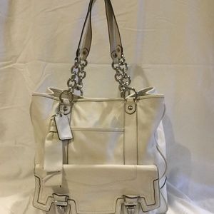 Coach Winter White Handbag - Used